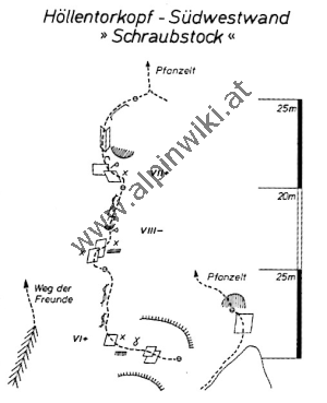 Höllentorkopf Südwestwand - Schraubstock - BST 1988-3