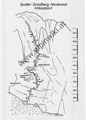 Spuller schafberg Nordwand - Mandala - BST 1986-7-69