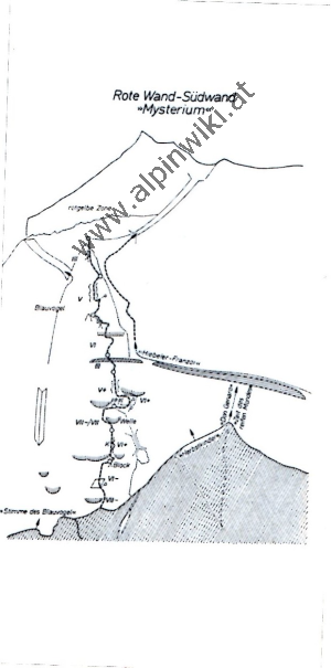www.alpinwiki.at Rote Wand Südwand -Mysterium - BST 1982-2