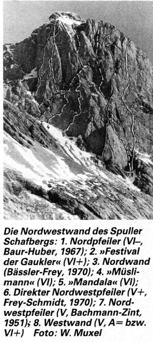 www.alpinwiki.at Spuller Schafberg Nordwestwand - BST 1986-7-69